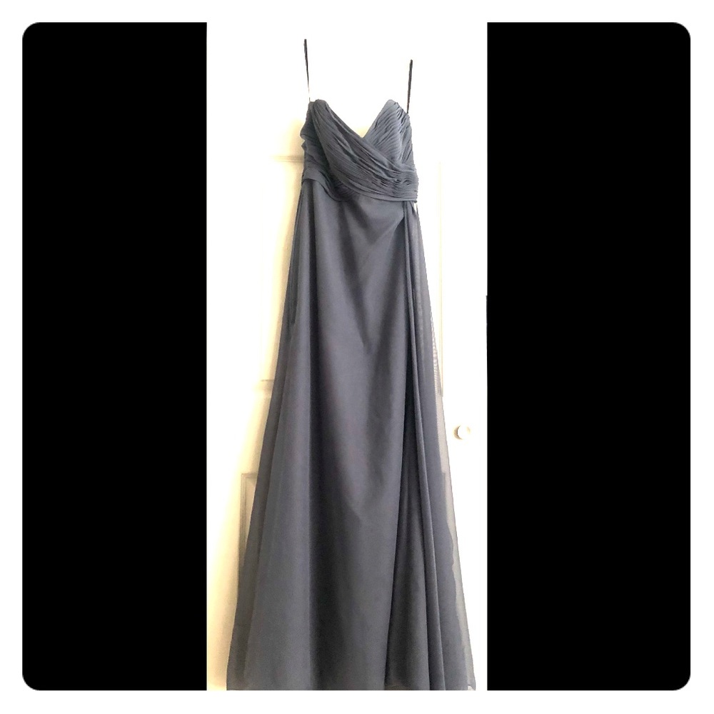 Charcoal Grey Bridesmaid Gown